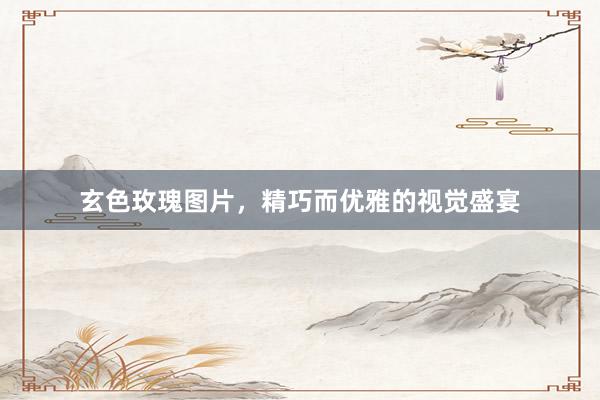 玄色玫瑰图片，精巧而优雅的视觉盛宴